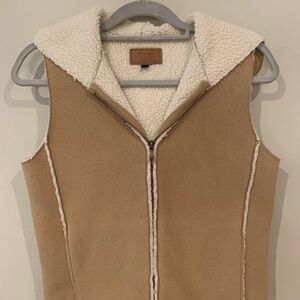 Ralph Lauren women’s hooded tan vest